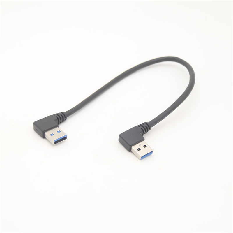 USB 3.0 90 Degree Right Angle Cable Extension USB 3.0 Type c Cable Left & Right Angle Male