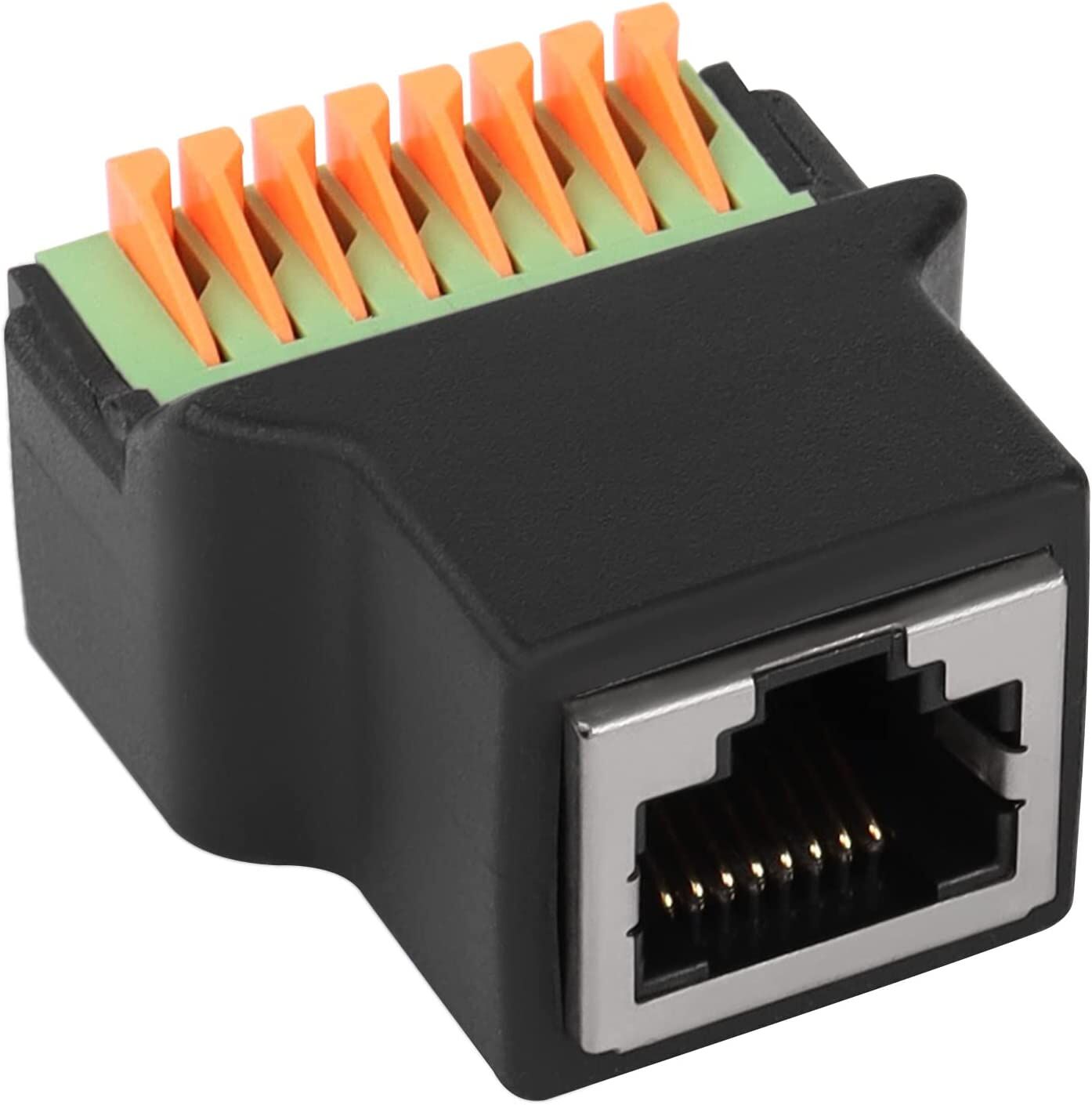 RJ45 to 8Pin Quick Connect Solderless Adapter