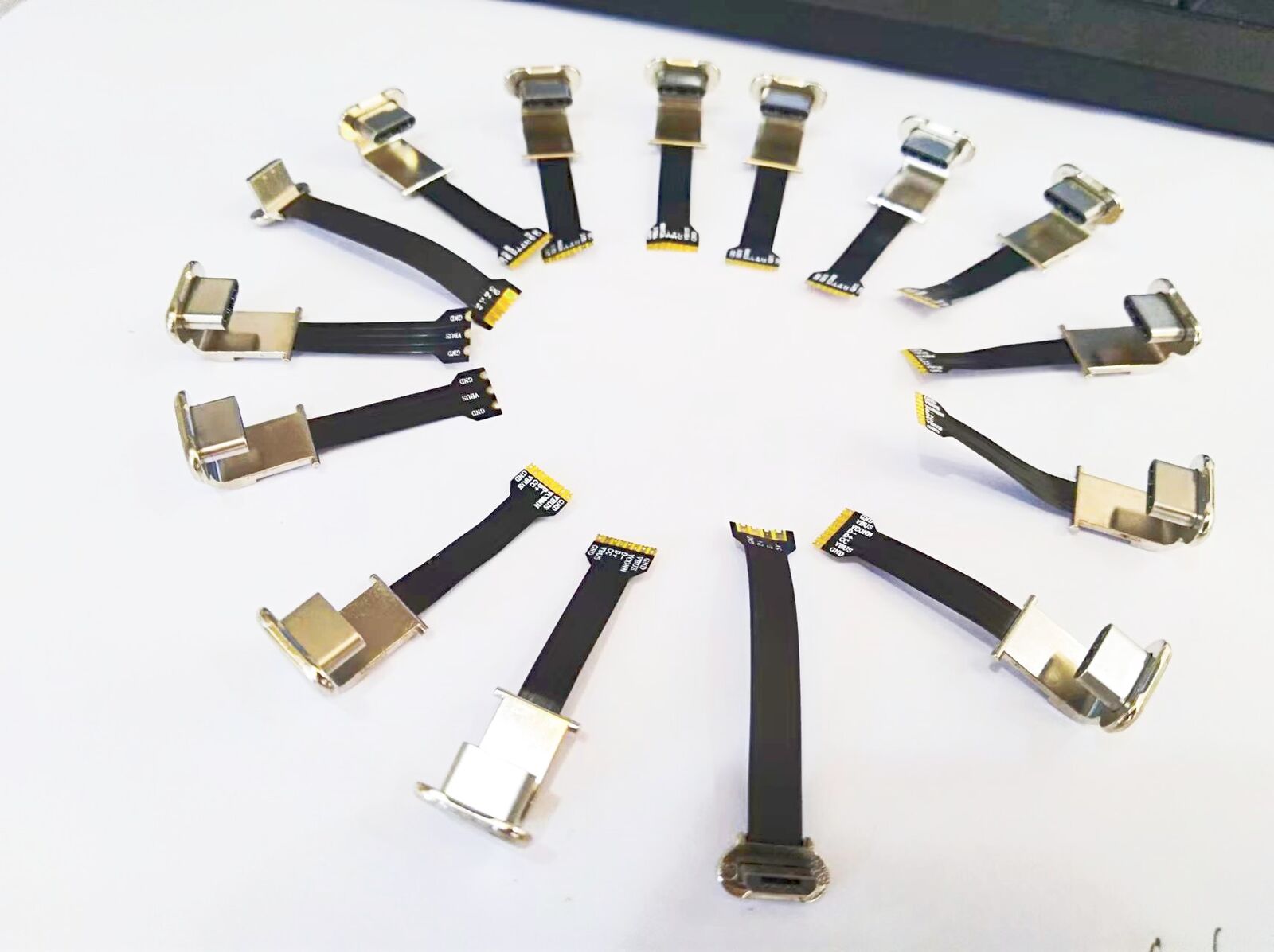 90 Degree Micro FPV Cable Flat Thin Ribbon FPC USB Right Angle Micro FPC Cable