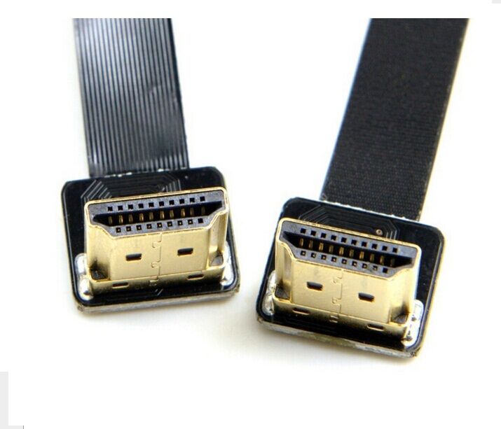 FPV FPV HDMI Male to Up Angled 90D HDMI Male HDTV FPC Flat Cable for FPV HDTV Multicopter Aerial Photography