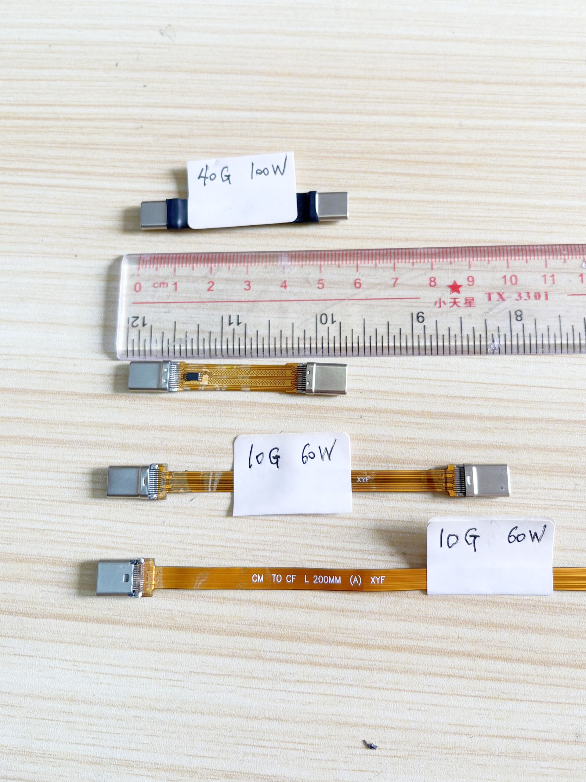 Type C 40G 100w Ultra-Flexible Flat USB 3.1 Data Cable