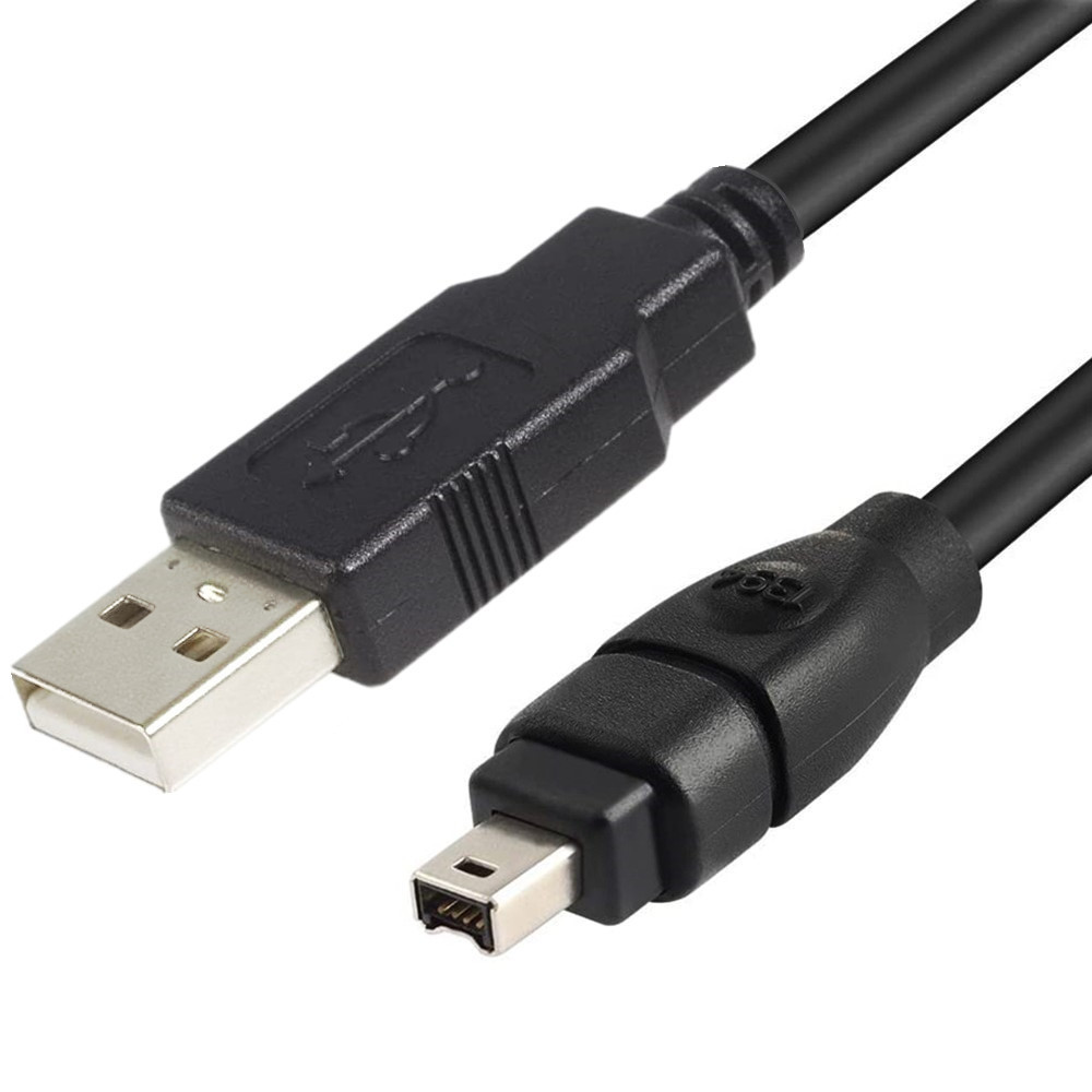 USB Male to Firewire IEEE 1394 4 Pin Male iLink Adapter Cord Cabl