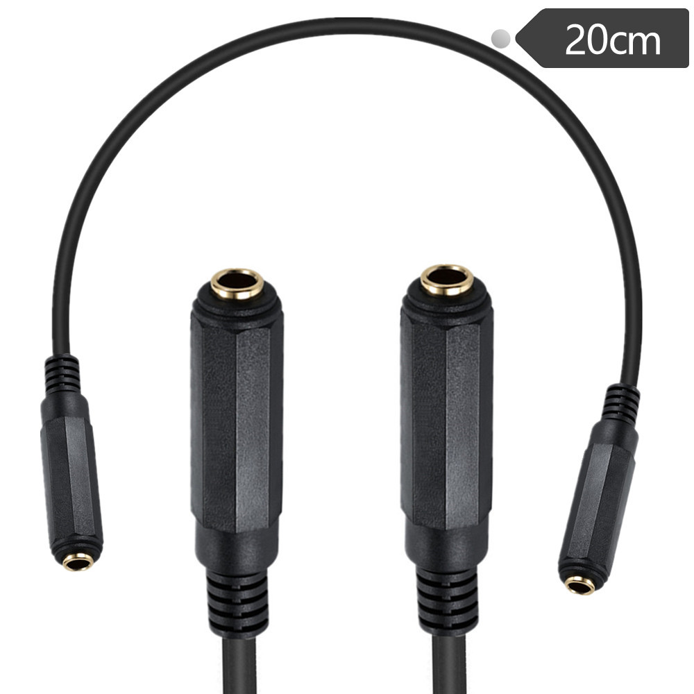 TRS 1/4 FeMale to 1/4 Female 6.35mm Interconnect Cable