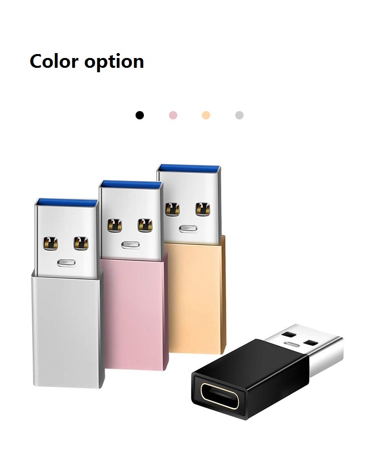 USB 3.1 Type C Female to USB Male Adapter SuperSpeed Data Sync 10Gbps 100W Fast Charging Cable Converter