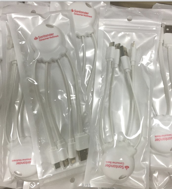 Free Sample Multi Mobile Phone Mobile Phone Charging Cable Octopus Cable 3 in 1 Charging cable