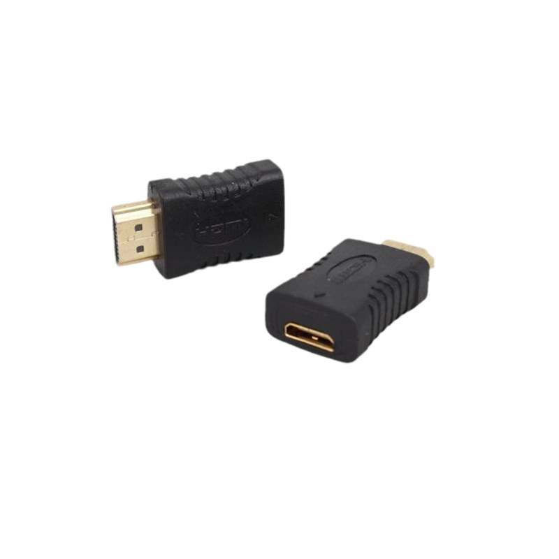 Stock HDMI Male to Mini-HDMI Female Adapter Connector for Laptop Camcorder Camera Gold Plated