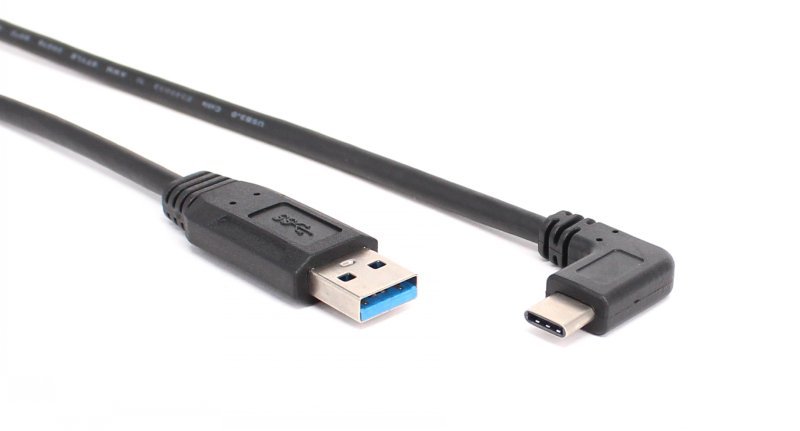 Stock USB C Charging Cable Elbow Angle USB 3.1 Type C Data Extension Cable