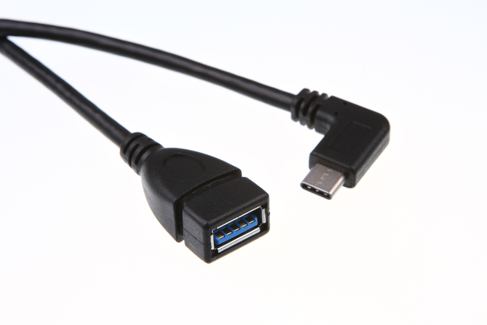 USB 3.1 Type C OTG Cable Elbow Angle Type-c male 90 degree right angle Android phone tablet cable cord