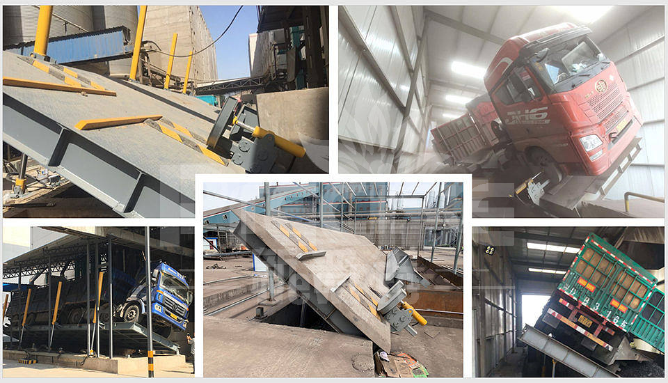 Side-turning hydraulic truck dumper