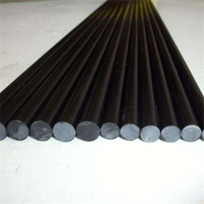 black fiberglass rod