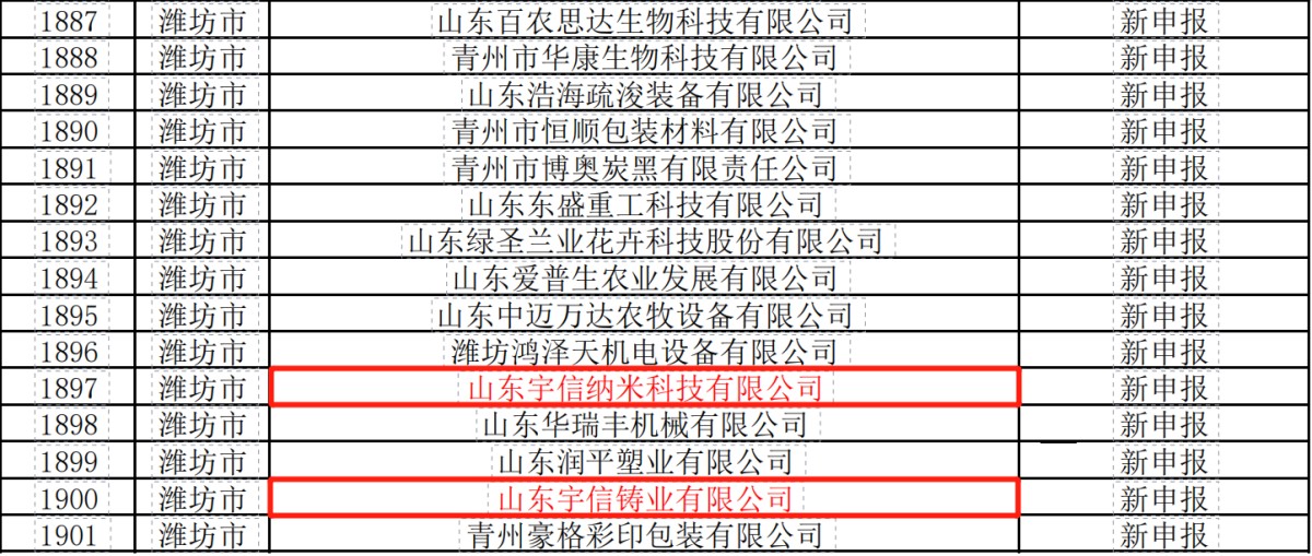 山东宇信集团两家子公司荣获山东省2023年度“专精特新”中小企业荣誉称号2.png