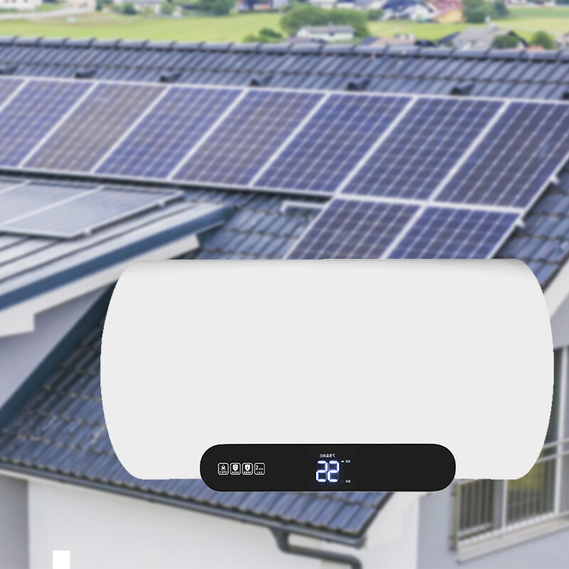 Wholesale Custom Logo 41V 450W Solar Power Water Heater Cost-effective Electric Storage Water Heater With PV Solar Panel