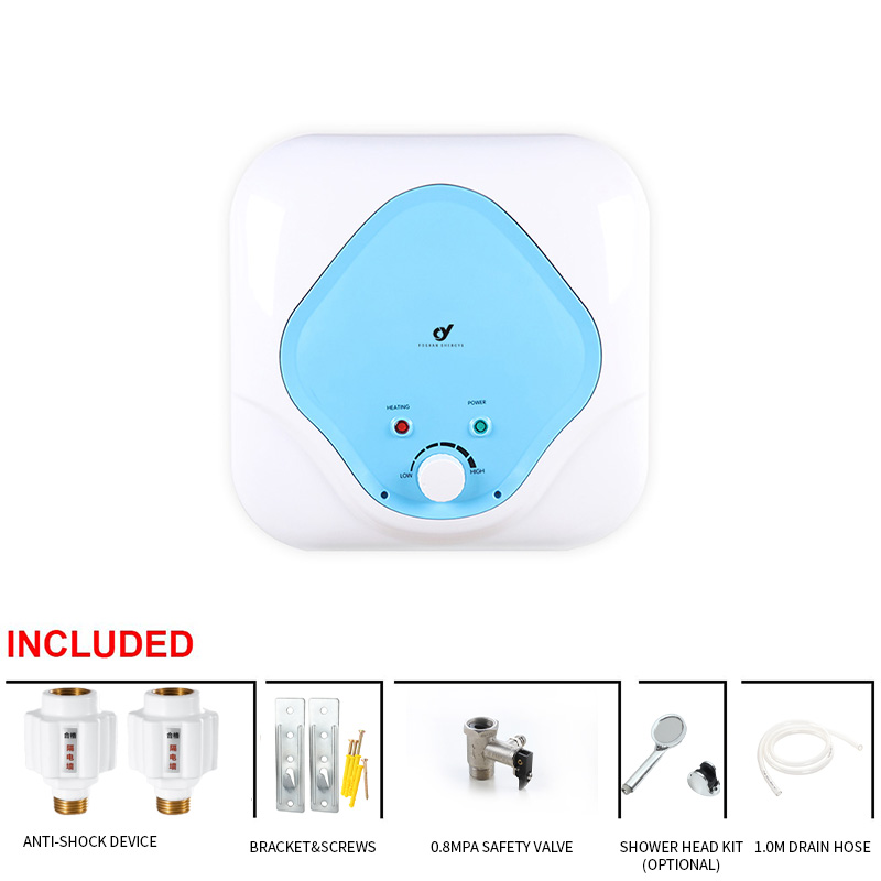 Instant storage over heat protection hot water heater 220V 1.5kw with adjustable thermostat