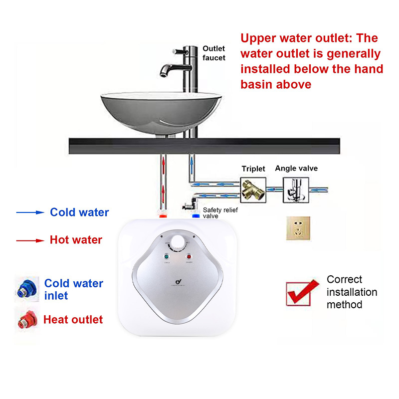 Under sink 1.2kw 110V 8L 10L 15L kitchen mini electric water heater with instant hot water