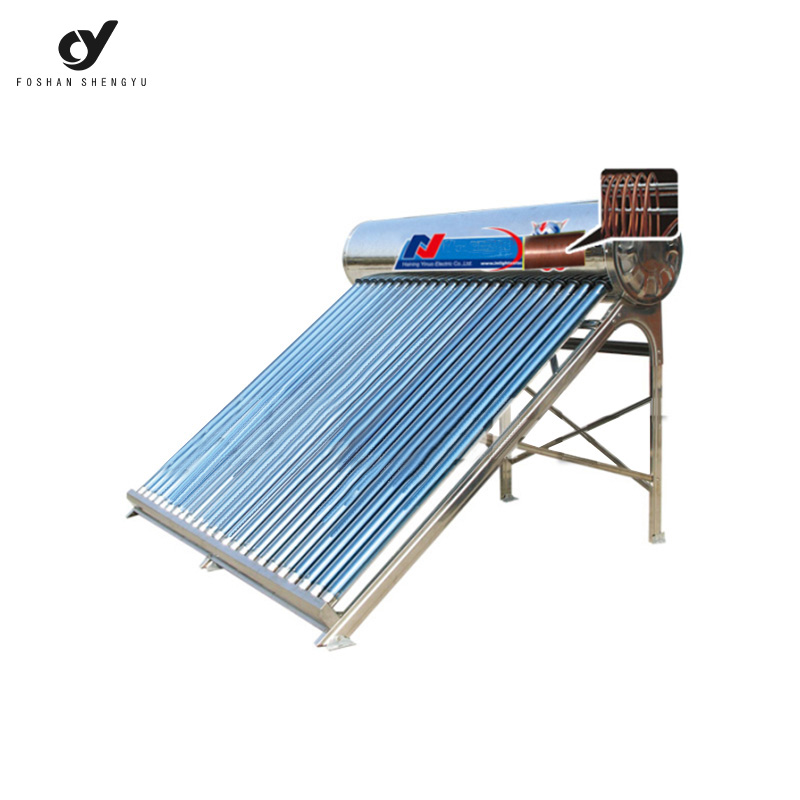 Integrated pressurized heat pipe solar water heater