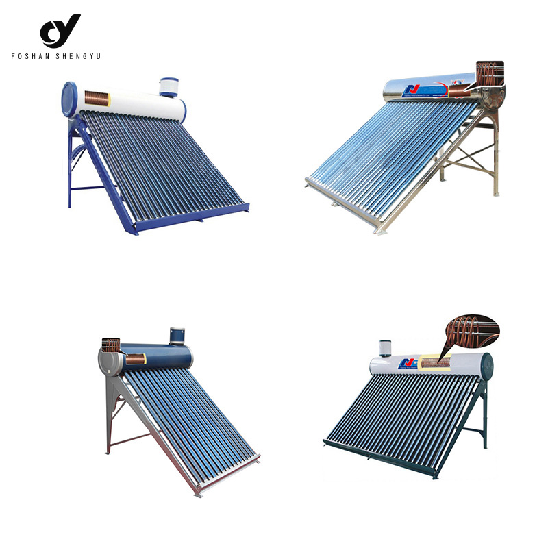 Integrated pressurized heat pipe solar water heater