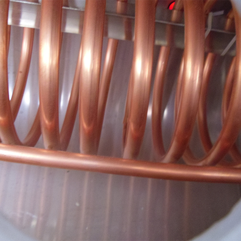 Pre-heated solar water heater with copper coil  and none pressuried solar water tank