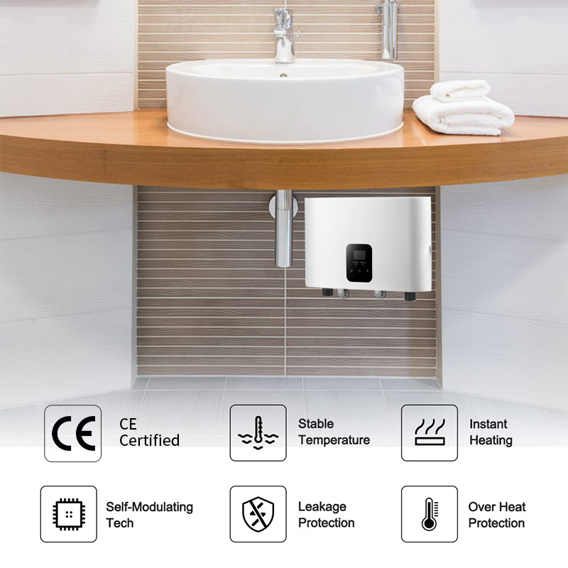 Washbasin hot water electric instant tankless water heater WA35EUa