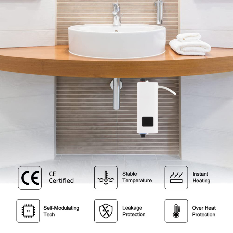 Washbasin hot water electric instant tankless water heater WA55EUb
