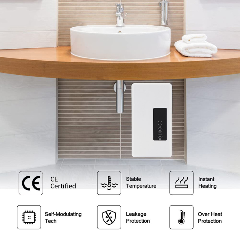 Washbasin hot water electric instant tankless water heater WA55EUc