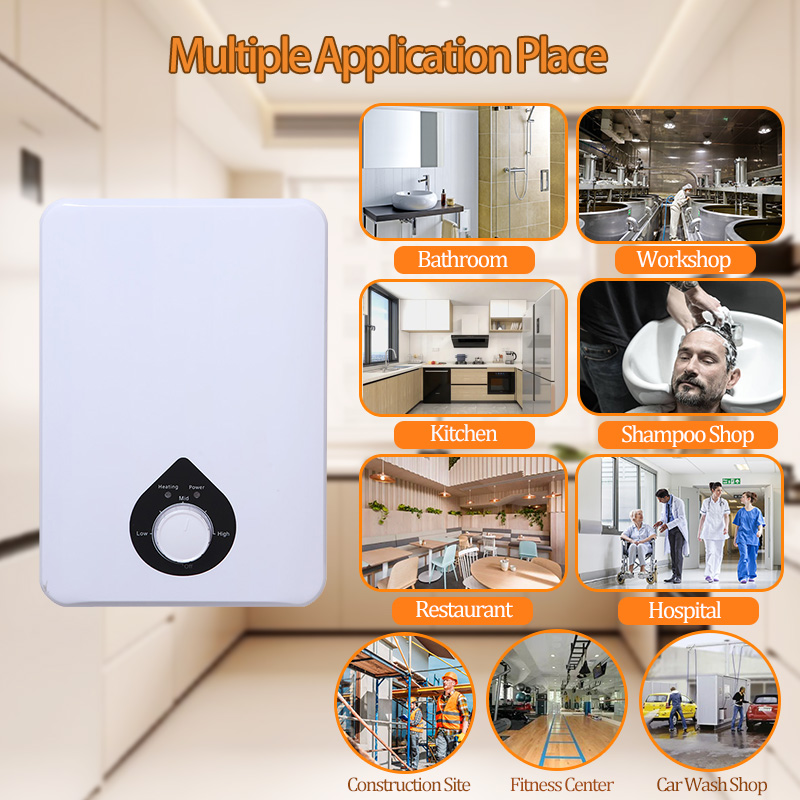 Kitchen room point of use electric instant tankless water heater KA55Ec