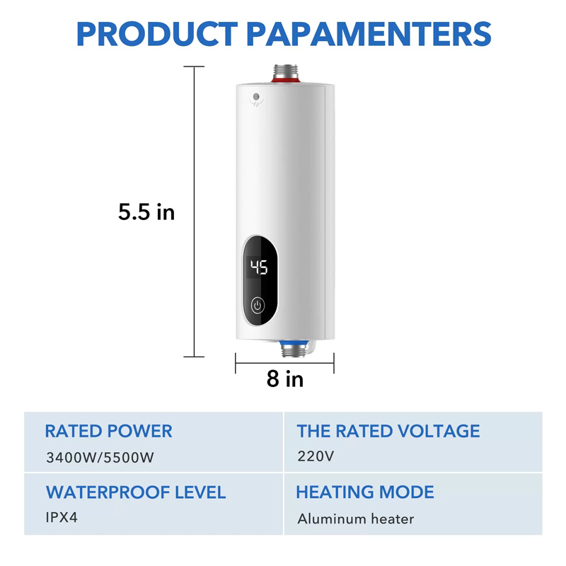 Washbasin hot water electric instant tankless water heater WA35EUd