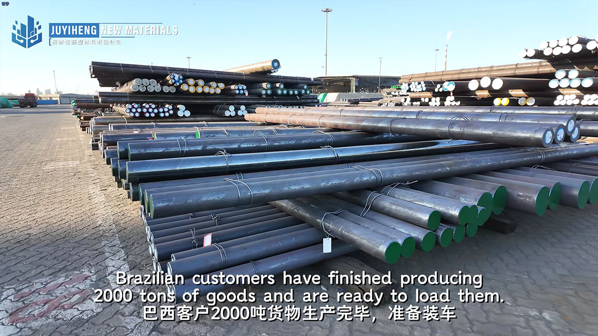 Brazilian customers have finished producing 2000 tons of goods and are ready to load them.