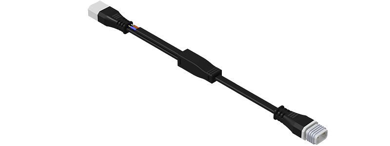 Quick plug middle head Y-shaped tee