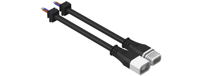 Quick plug middle head 2-core