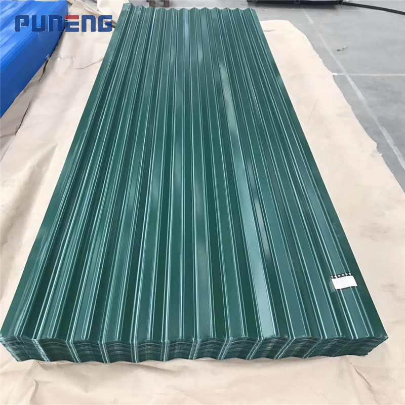 Bwg 34/30/28 Red Color Prepainted Corrugated Steel Roofing Sheet /Color Coated Steel Roof Sheet