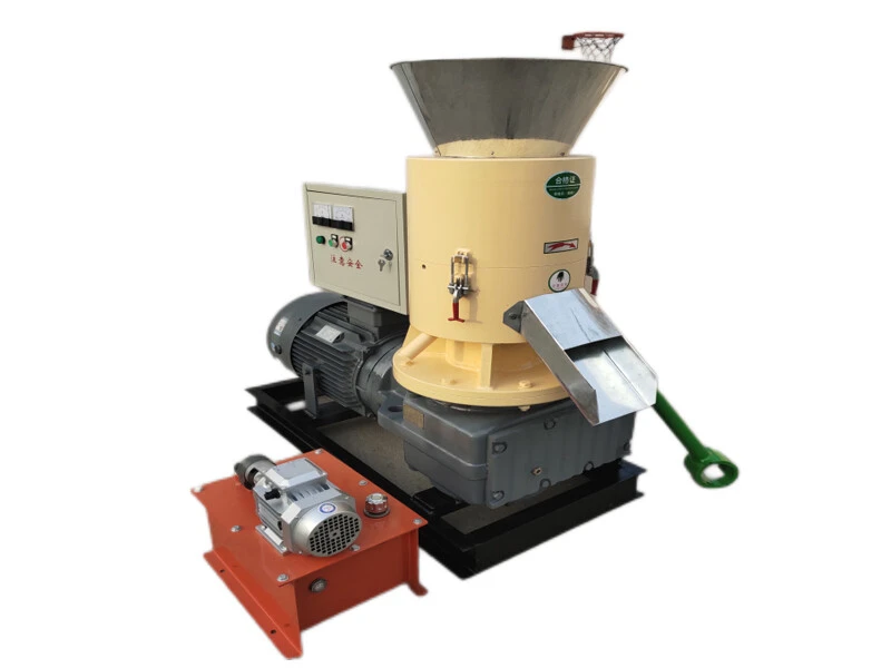 15KW SKJ250 Flat Die Wood Pellet Mchine
