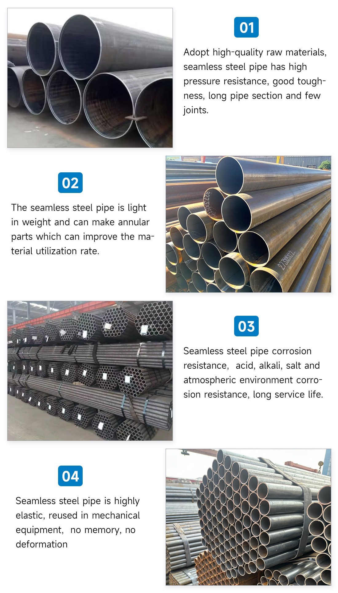 ASTM A106 GR.B Carbon Seamless Steel Pipe