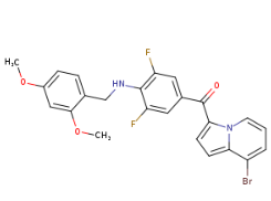 (8-Bromoindolizin-3-yl)(4-((2,4-dimethoxybenzyl)amino)-3,5-difluorophenyl)methanone