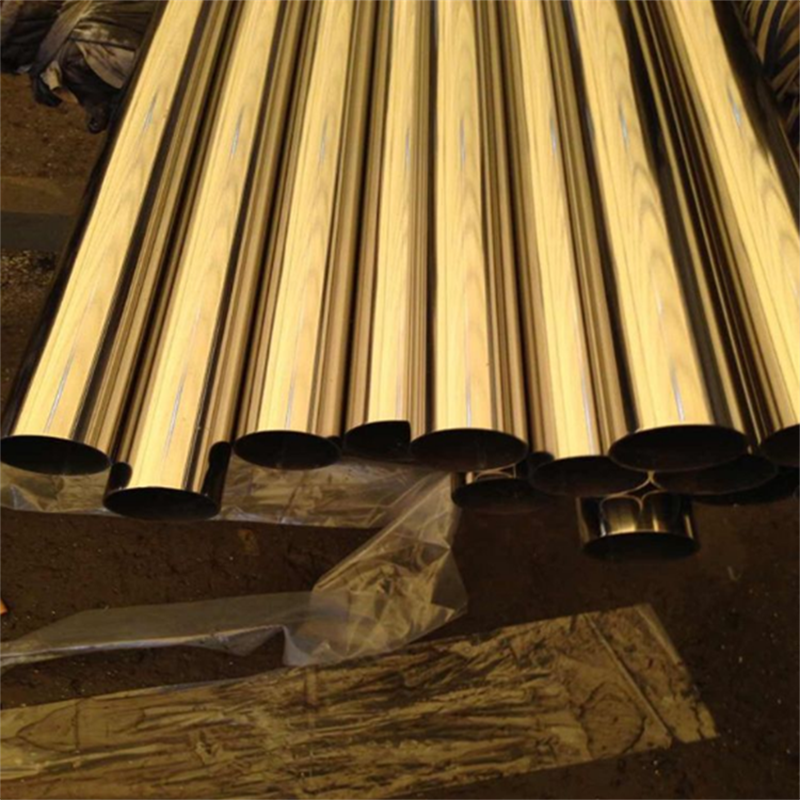 Golden Surface Stainless Steel Pipe
