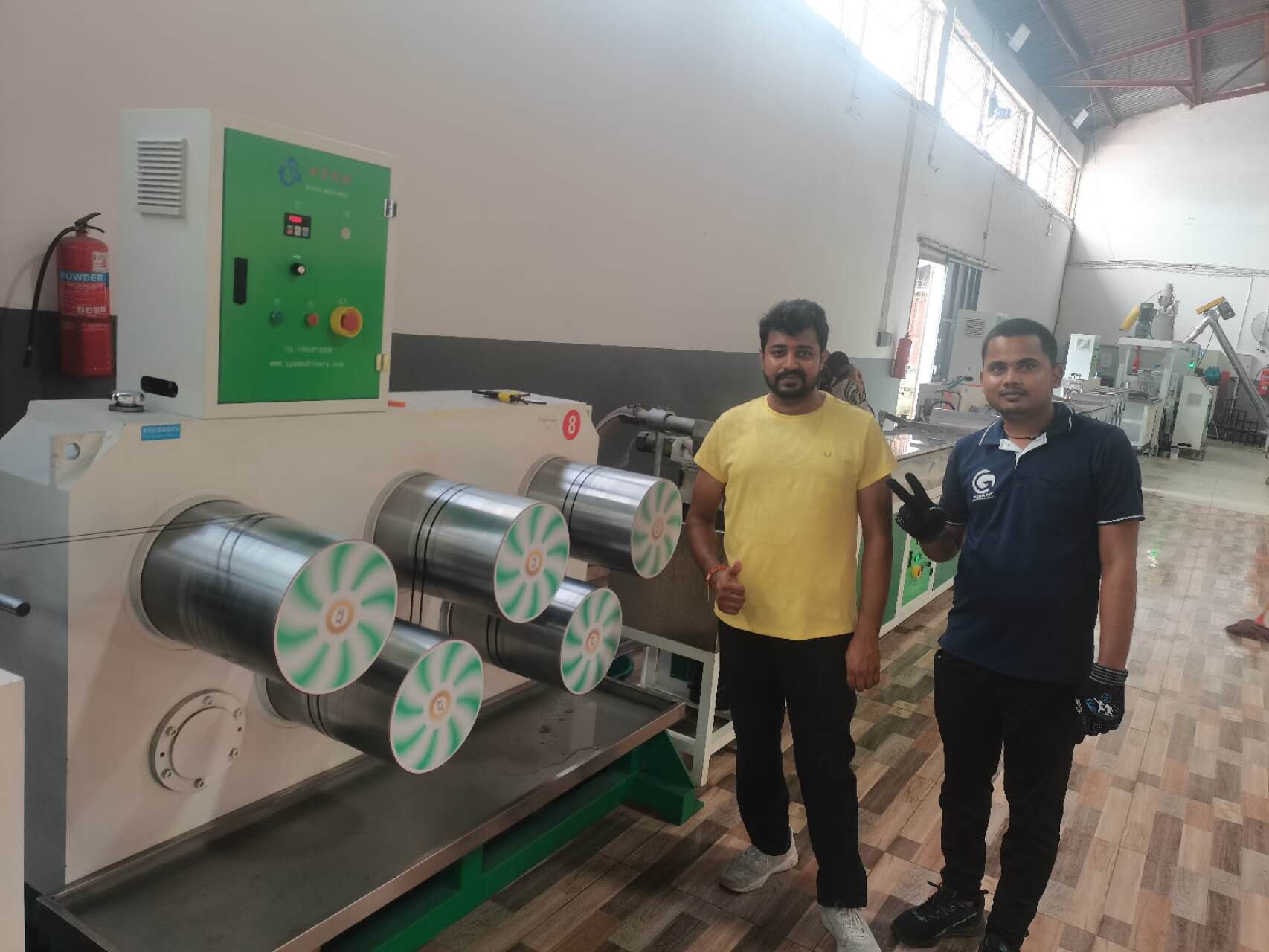 Engineer serving in Tanzania customer's hair factory