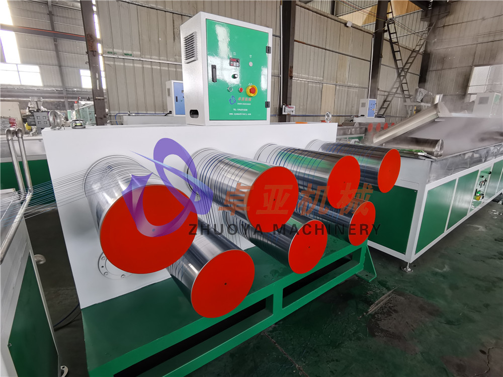 Successfully Plastic rope filament machine running test for Yemen customer on 27th, March.