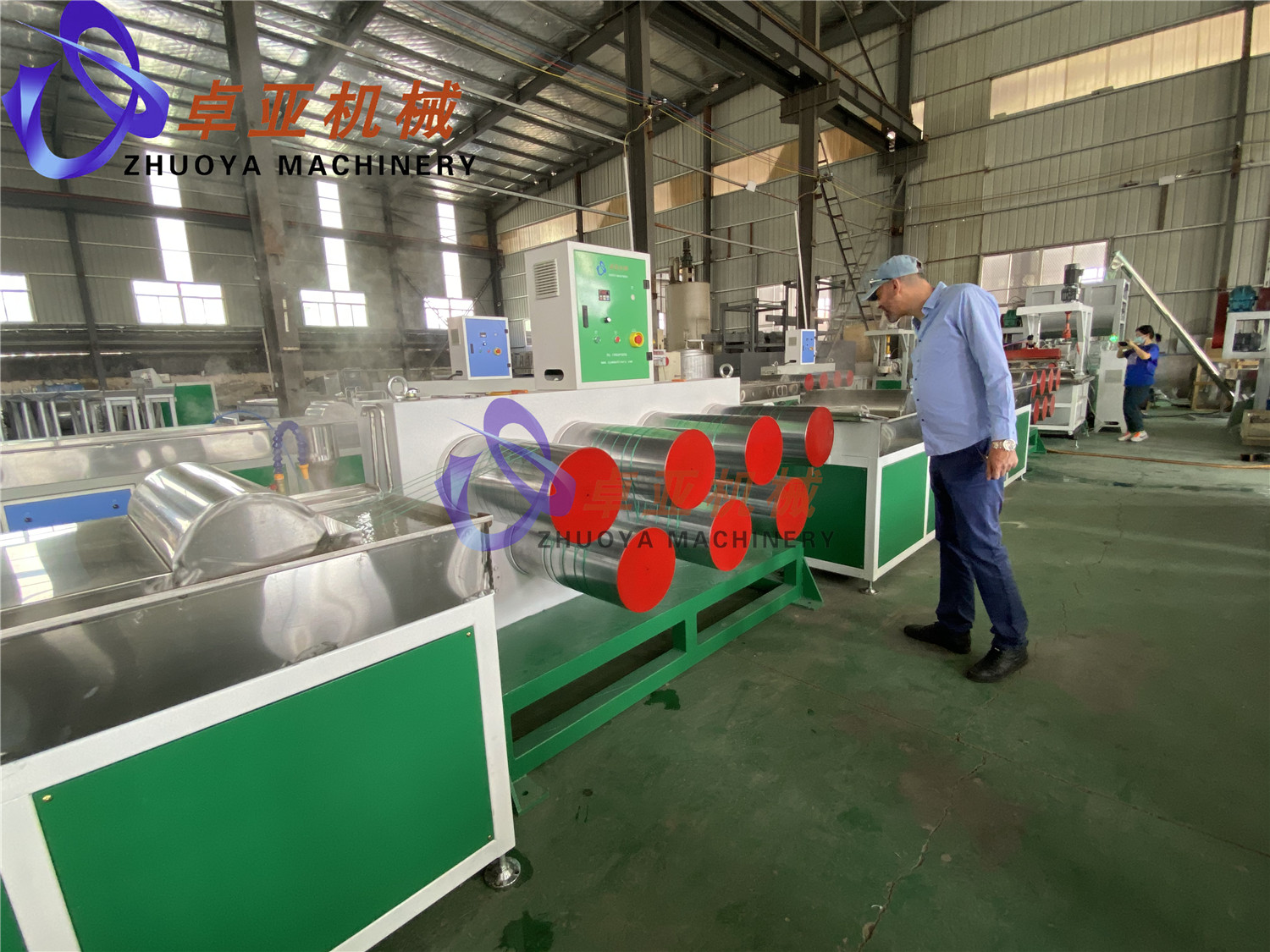 PET PE Rope Making Machine Inspection Before Shipment on 23th, May