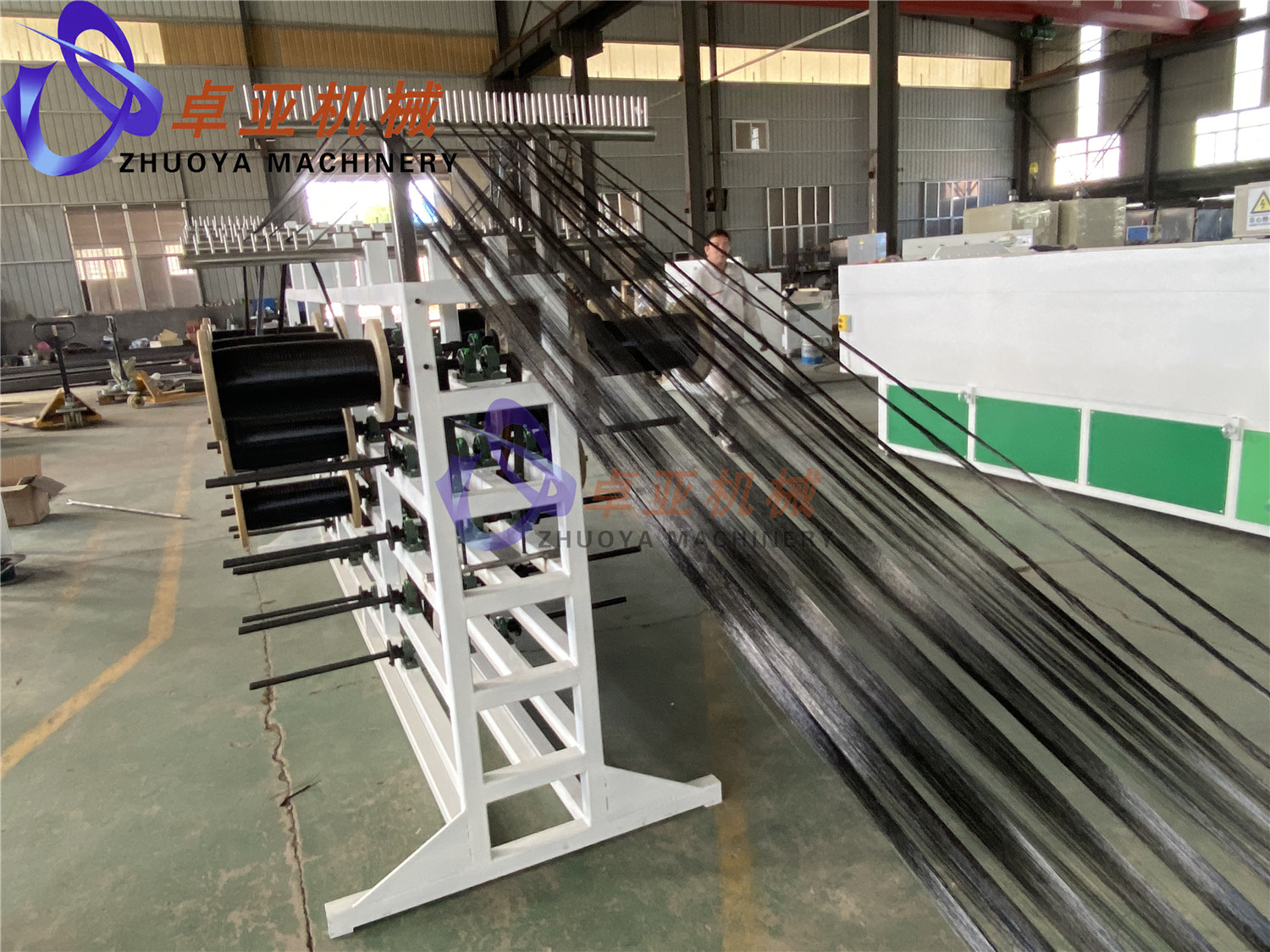 New HT Synthetic Hair Filament Machine Running Test for African Customer