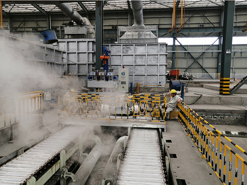 Línea de fundición de lingotes de aluminio