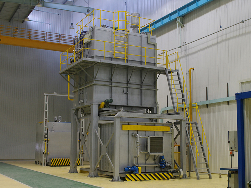 Horno de endurecimiento de solución de aluminio