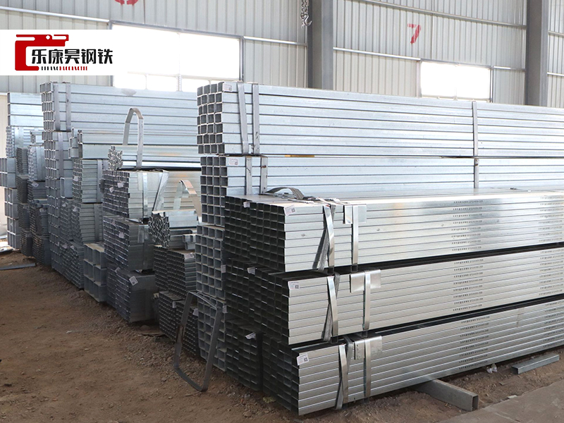 High quality Corrugated square tubing galvanized steel pipe iron rectangular tube price for carports