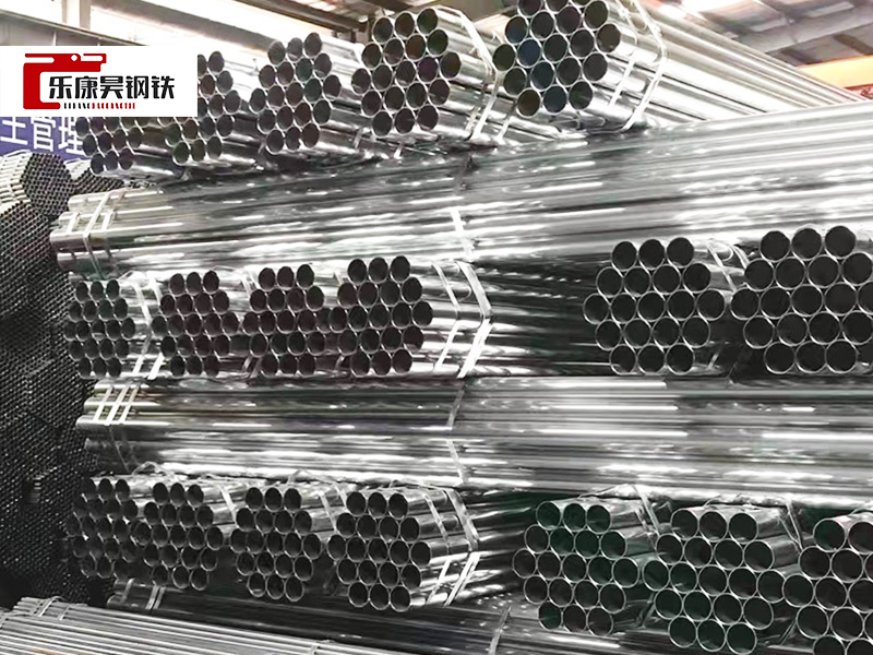 Hot Dip Galvanized Round Steel Pipe / GI Pipe Pre Galvanized Steel Pipe Galvanized Tube For Construction