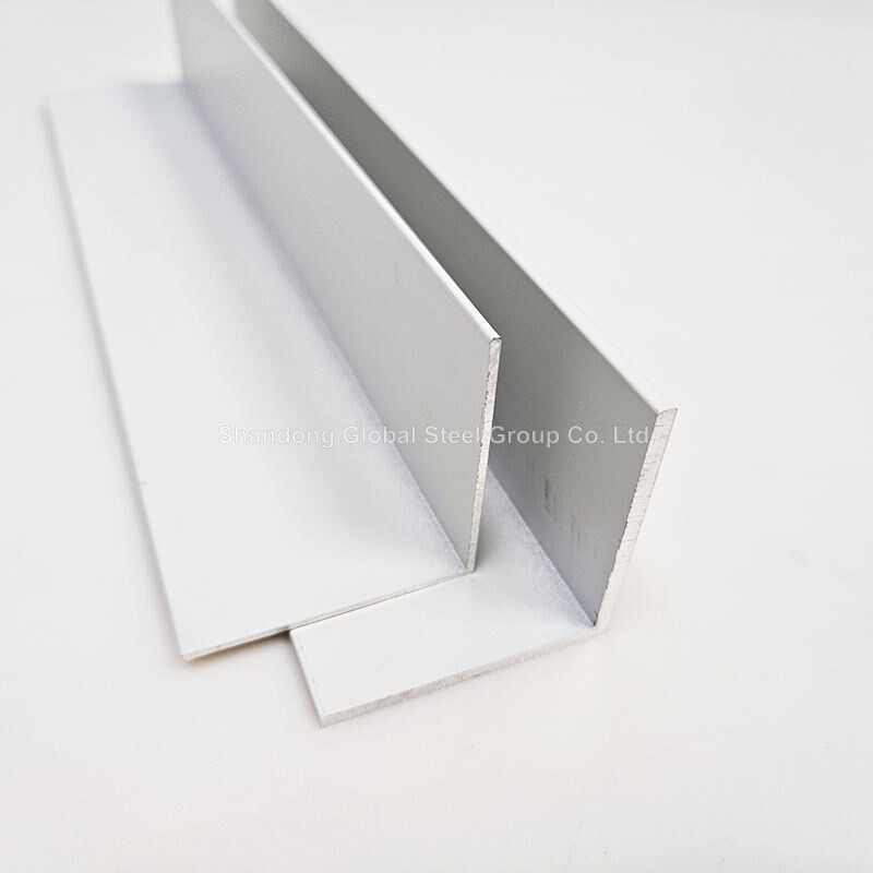 High Quality Custom6061 6063 T5 T6 White Powder Spray Size Aluminum Angle Aluminum Extrusion Profile