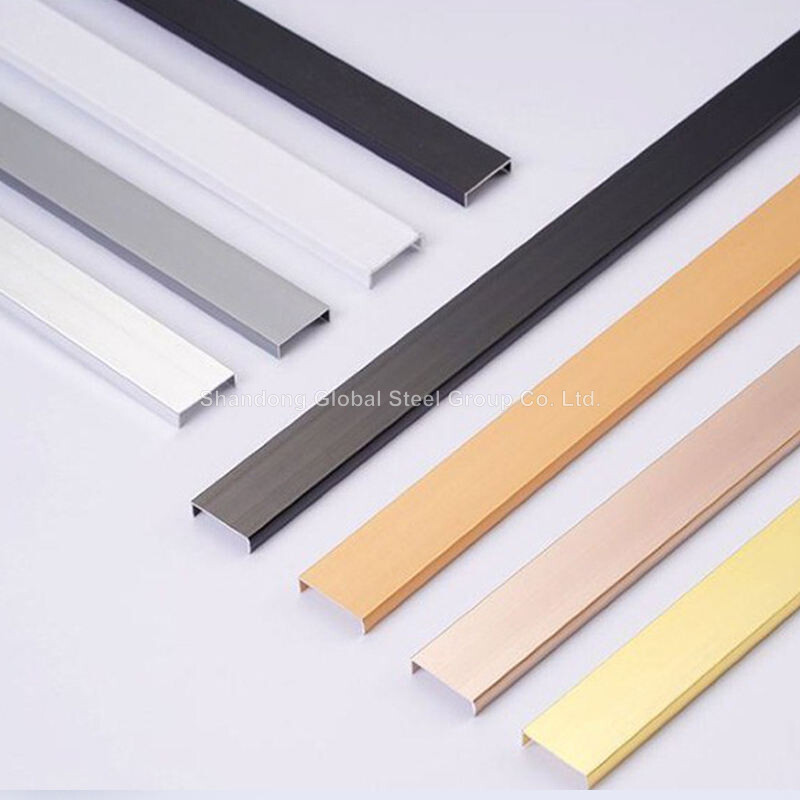 Extruded Aluminium U Channel Shaped Section Extrusions Profiles 