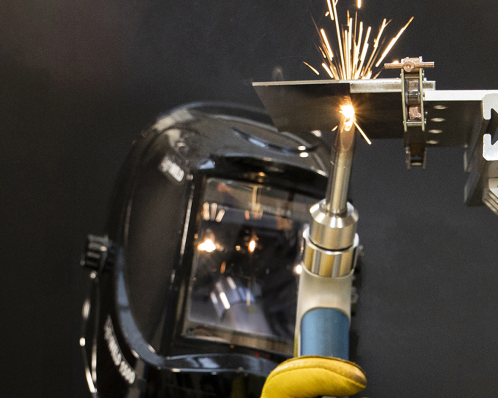 Application of hand-held laser welding machine in sheet metal processing