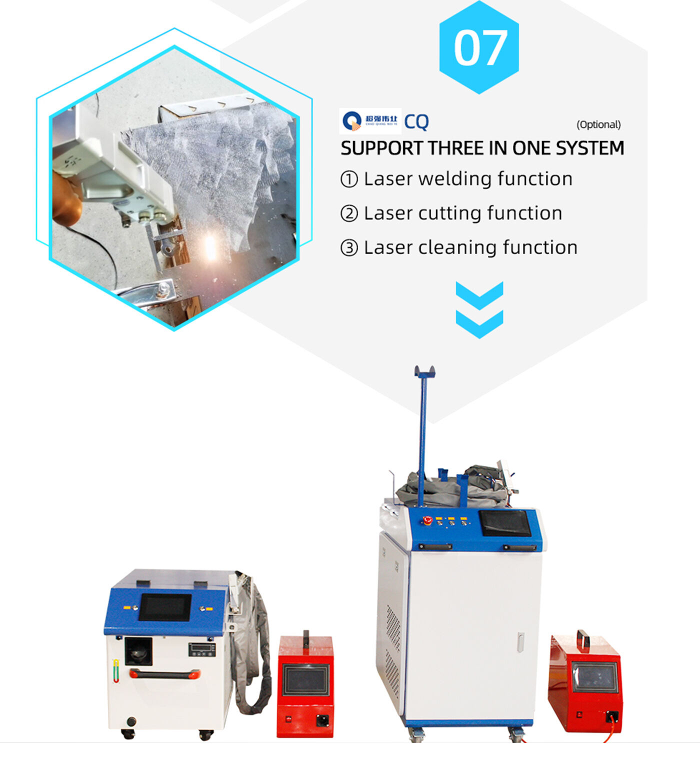 Smart 4 in 1 laser welding/cleaning/cutting machine