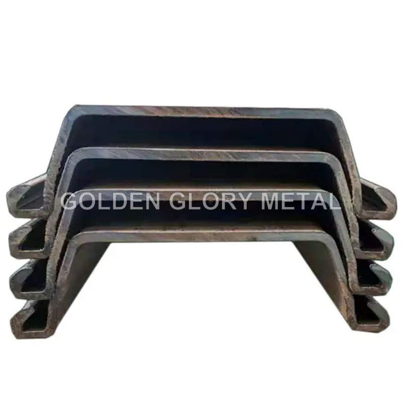 Factory price cold formed U type metal sheet piling steel sheet pile for sale