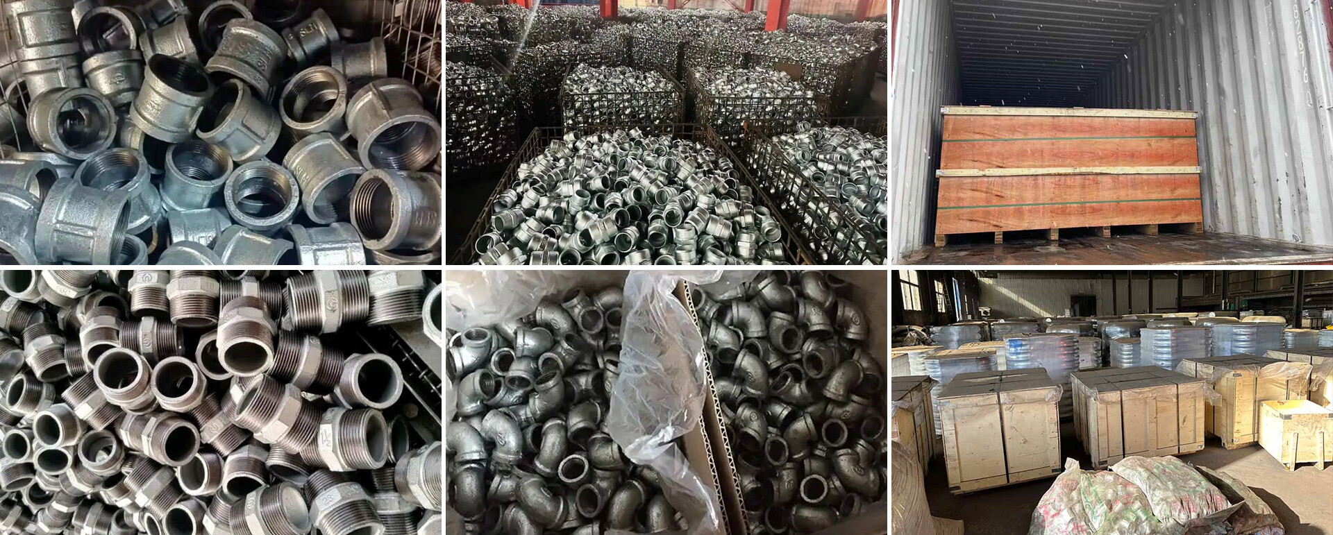 Malleable iron pipe fittings