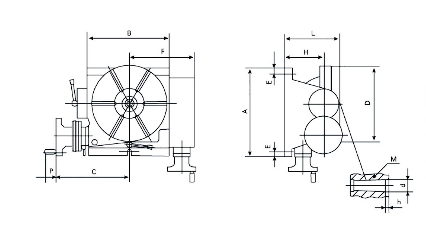 Tilting rotary table-VUT