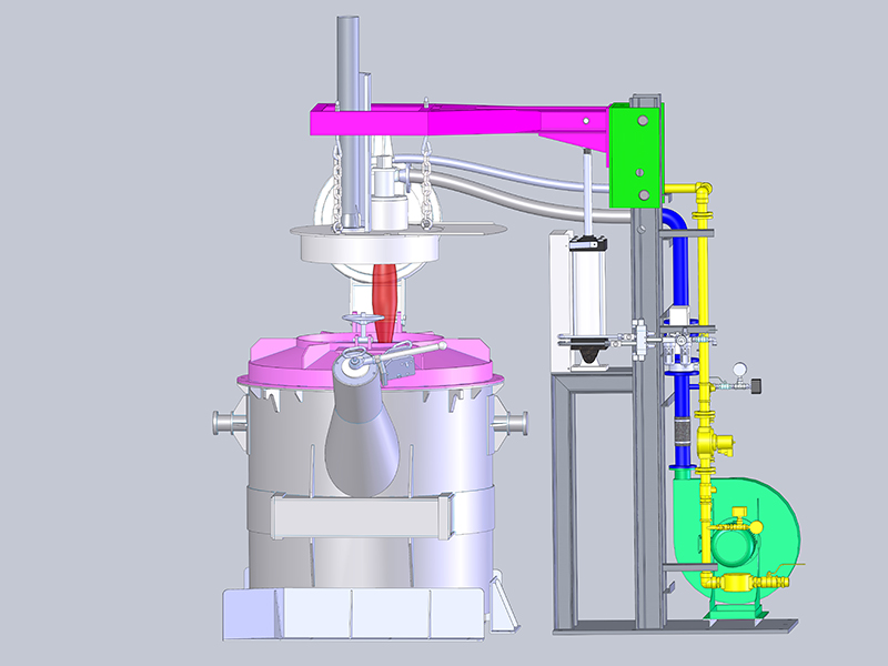 Vacuum Suction Transfer Ladle Preheating Equipment